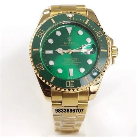rolex gold and green submariner